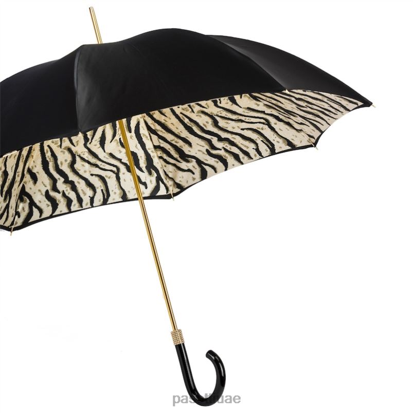 مظلة | 189 1409-29 b17 - مظلة نمر سوداء، قماش مزدوج PASOTTI Z446V411